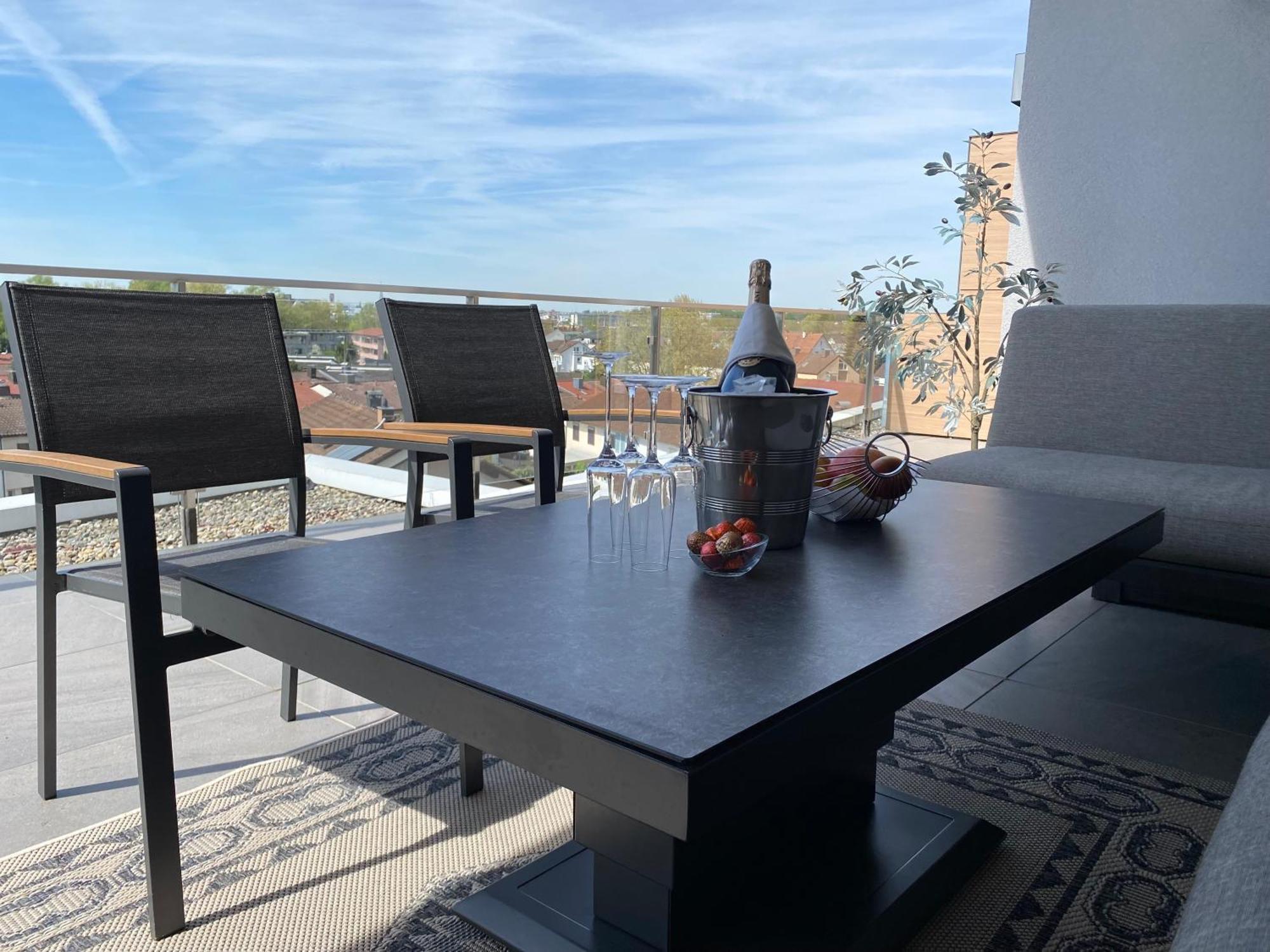 Penthouse Apartment Mit Alpenblick 프리드리히스하펜 외부 사진